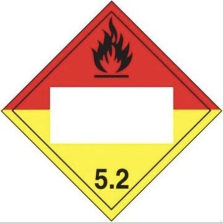 Accuform BLANK DOT PLACARD HAZARD CLASS MPL525RM50 MPL525RM50